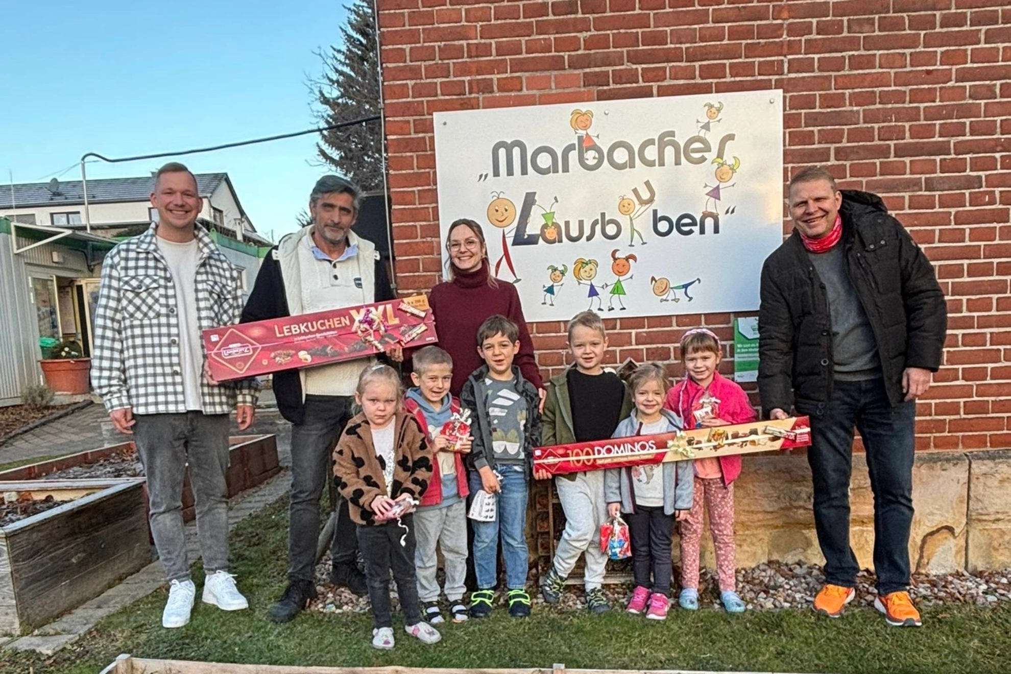 Carlo Fuhrmann, Ralf Knoblauch, Stephanie Hagenbring, Stefan Mogk und Gustav, Hannes, Antonia, Livia, Amelie, Rudi.