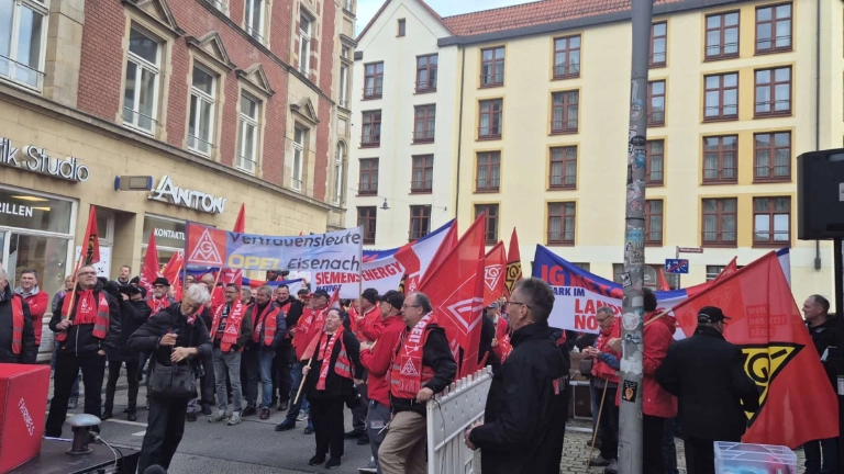 Tarifbewegung in Erfurt