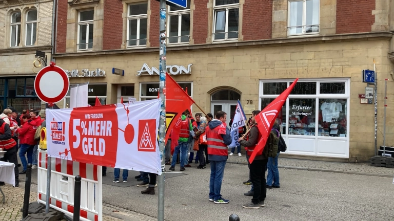 Tarifbewegung in Erfurt