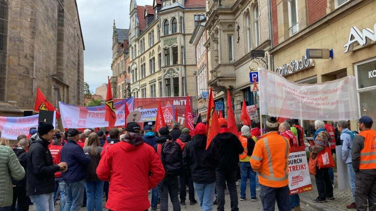 Tarifbewegung in Erfurt