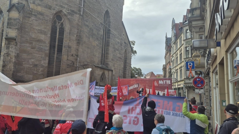 Tarifbewegung in Erfurt